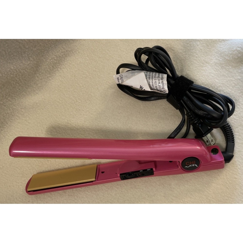 CHI AIR CA1080 1" Ceramic Tourmaline Ceramic Hair Straightener Flat Iron Pink